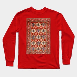 Bakhtiari Antique Persian Floral Carpet Pattern Long Sleeve T-Shirt